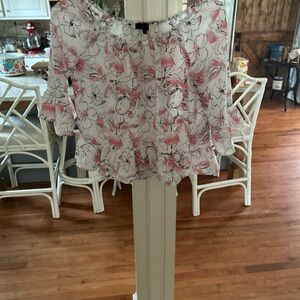 Sanctuary Pink and White Floral Top